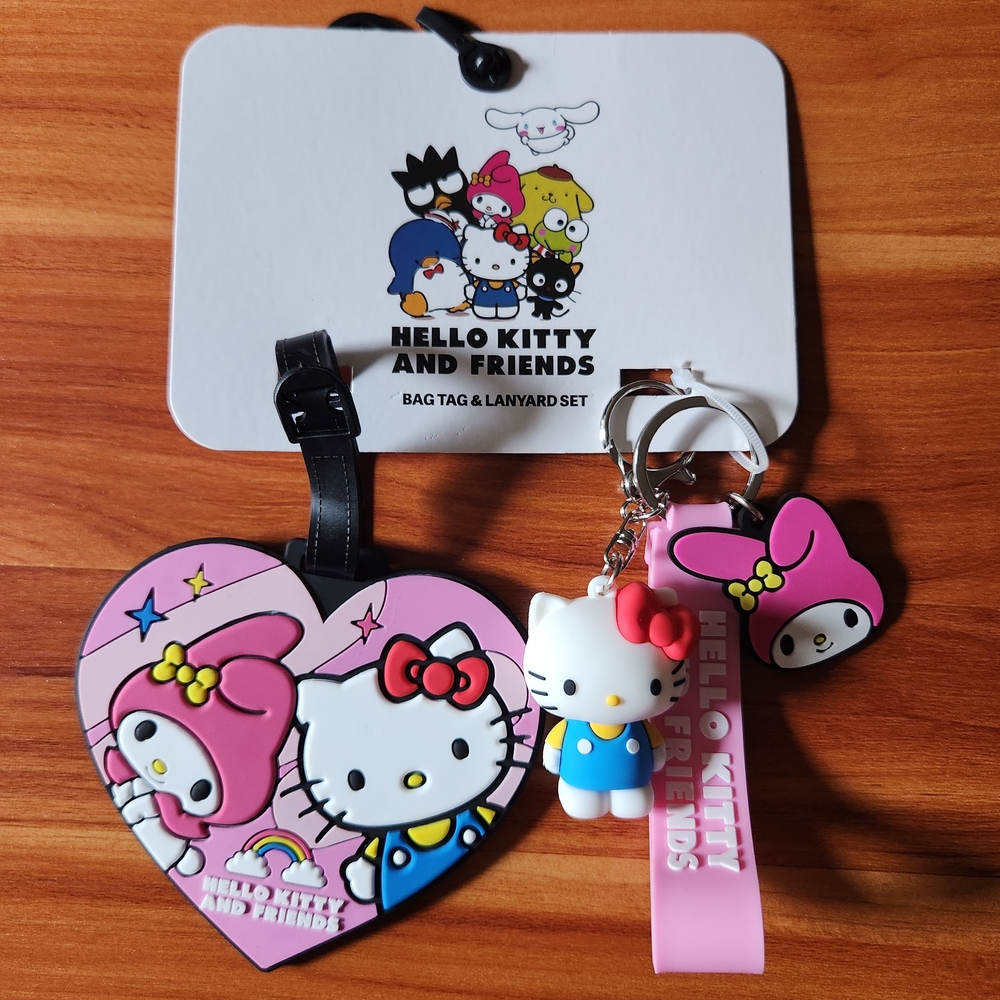 Hello Kitty and Friends - My Melody Bag Tag & Lanyard Set